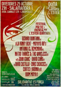 "Festival poètic i musical per L'Ester Quintana". 25 / 10 / 2013 SALAMANDRA 1