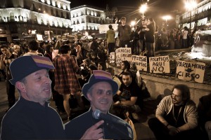 "CURTIS I KRÒNIA AMB L'ACAMPADA BARCELONA" PLAÇA CATALUNYA